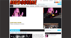 Desktop Screenshot of highoctanemusicnews.com