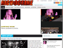 Tablet Screenshot of highoctanemusicnews.com